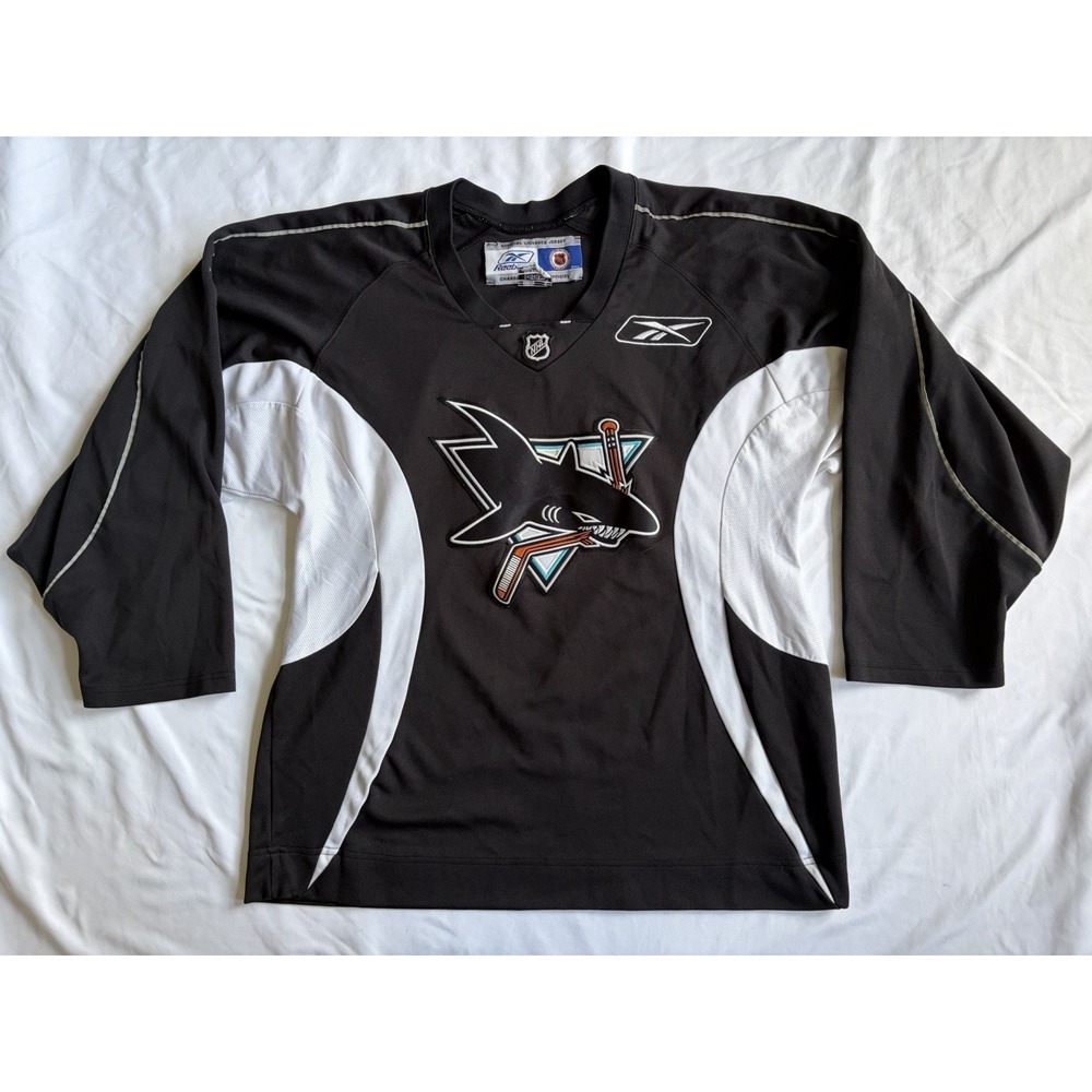 San Jose Sharks Reebok Training Jersey Size Medium 2007-2011  Hockey Black NHL